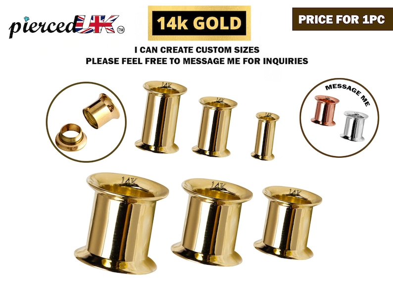 PiercedUK's tweet image. 14K Solid Gold Ear Stretching Plugs, Double Flared Plug ,Ear Tunnel , Ear Gauges, Expander Body Piercing from 2G to 10G. #earlobepiercing #expanderbodypiercing #doubleflaredplug #earguages #tunnelearrings #earstretchers #14Ksolidgoldearstretchingplugs
🛒etsy.com/uk/listing/168…