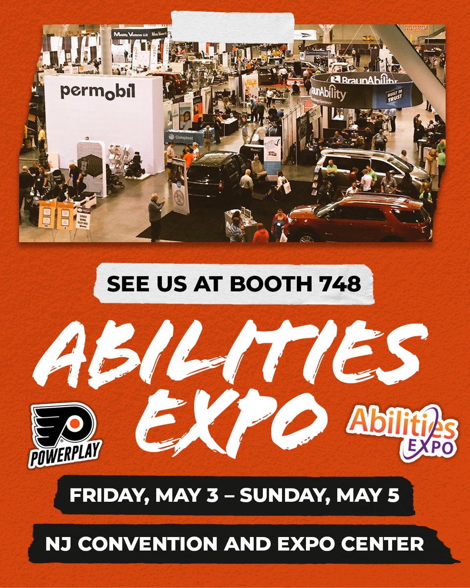 The @AbilitiesExpo is almost here! Visit the Flyers Powerplay at booth 748 this weekend to learn more about our team and the sport of Powerhockey. #AbilitiesExpo #PowerPlay20 #Flyers

Register now: abilities.com/newyork/vregis…