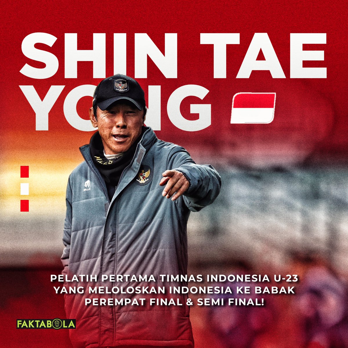 APRESIASI UNTUK COACH SHIN TAE-YONG!🇮🇩🇰🇷 Tidak lupa target dari PSSI & STY sendiri tercapai di turnamen Piala Asia U-23 ini!✅ Ayo coach bawa kami ke Olimpiade Paris 2024!🇮🇩✨