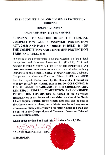 Competition and Consumer Protection Tribunal tweet media