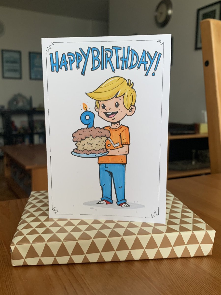 Birthday card for my friend Paul, who turned nine last week. 

#Sketch #Drawing #Doodle #birthday #birthdaycard #happybirthday #birthdaycake