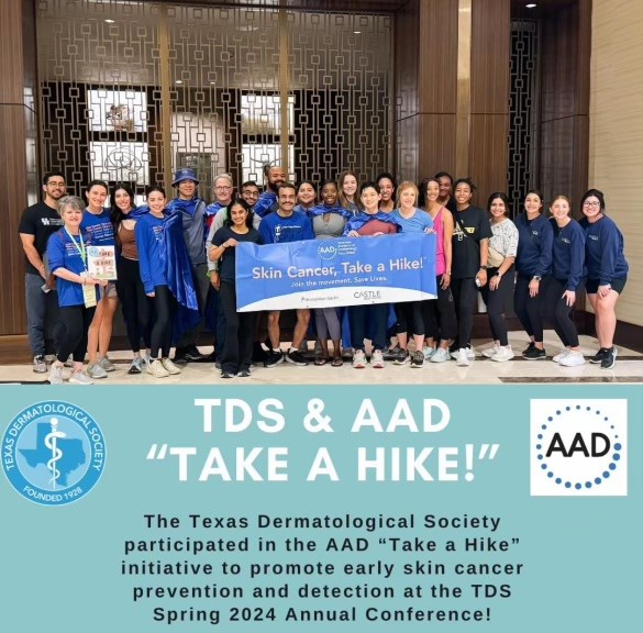 Castle was proud to partner recently with the Texas Dermatological Society and the American Academy of Dermatology @AADmember @AADskin for another successful AAD Skin Cancer Take a Hike!™ event at the TDS Spring 2024 Annual Conference! #SkinCancerTakeaHike #SCTAH #CastleCares