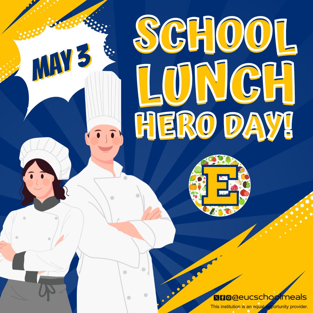 Let's prepare to thank our #SchoolLunchHeroes on May 3rd - their dedication is truly 'unbeetable'! 🌟

@euclidschools #OneEuclid #EuclidOH #EuclidOhio #Euclid #OHschools #Cuyahogacounty