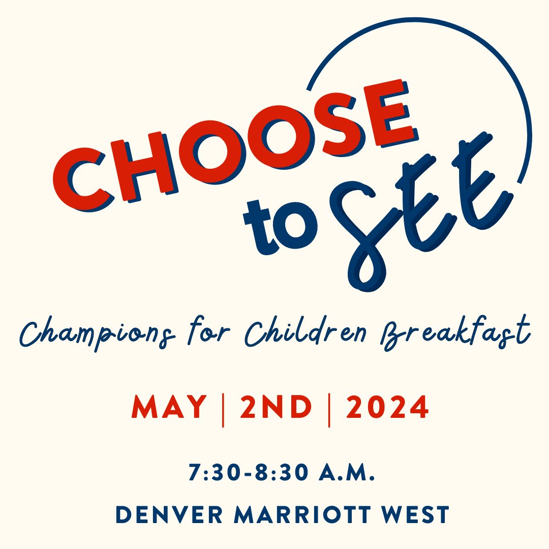 CASA Jeffco/Gilpin invites you to attend the Champions for Children Breakfast on May 2. Former CASA youth will share inspiring stories about their adoption experiences and how CASA played a vital role in their journey. RSVP today! @CASAJeffco