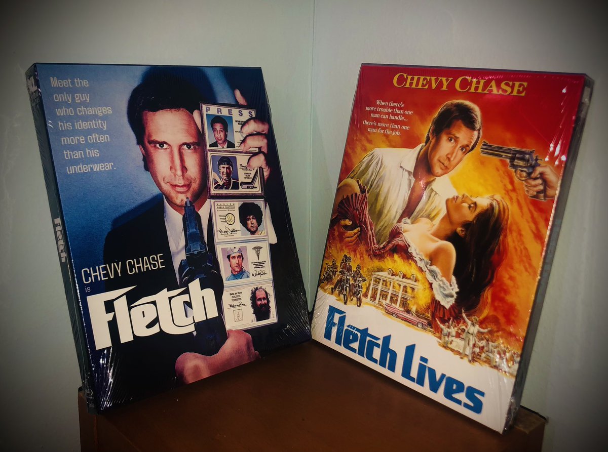 Me & @BryanReesman went all-out on our commentary tracks for these new #Fletch Blu-rays from @KinoLorber! I even read almost every Fletch book by Gregory Mcdonald and consulted with the experts at @IMFletchcast. Pick these up, and of course charge it to the Underhills…