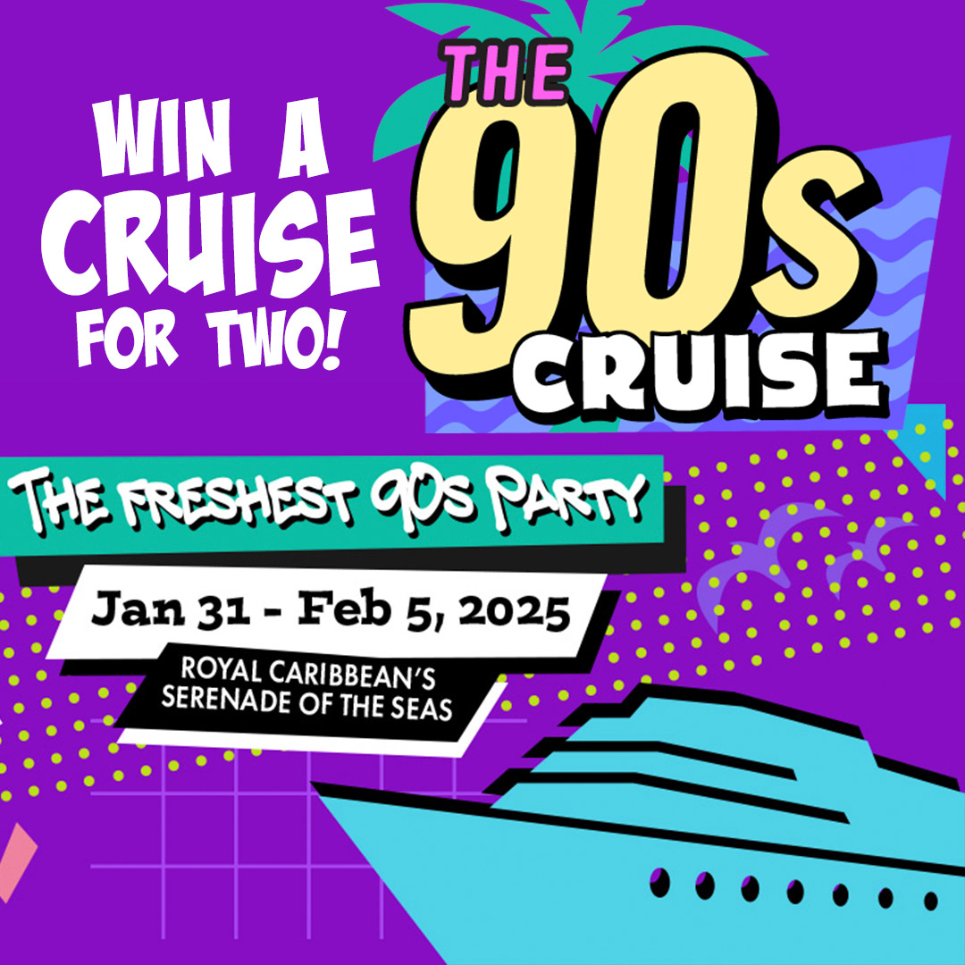 Entertainment Cruise Productions is giving Point listeners the chance to win a Grand Prize package for two on The 90’s Cruise! Featuring scheduled performances from Blues Traveler, Collective Soul, and many more! Find out how to enter at 1057thepoint.com!