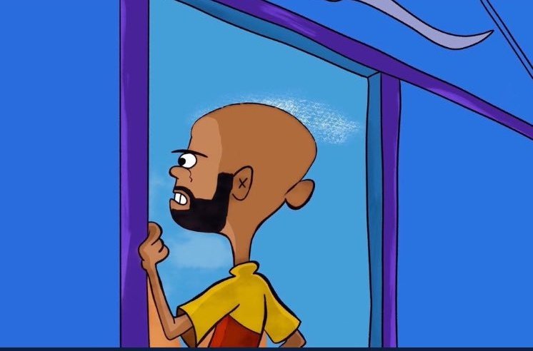 AllanNyash's tweet image. Ombachi waiting for the rains to subside ndio aende kupika kwa balcony