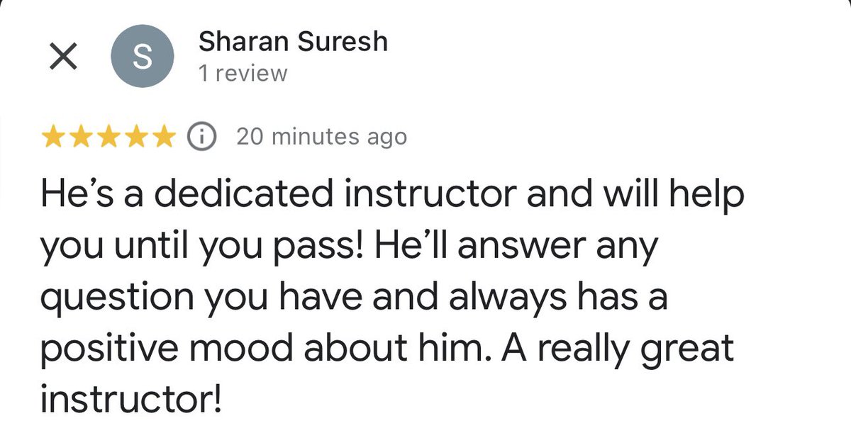 A lovely review from a recent pass! 😊
.
.
#pinner #ealing #hanwell #northolt #ruislip #drivingtestpassed #drivingtest #drivingtestsuccess #drivingtestpass #drivingschool #craigwattsdrivingschool #learntodrive #drivinglesson #drivinglessons #theorytest #car #drive