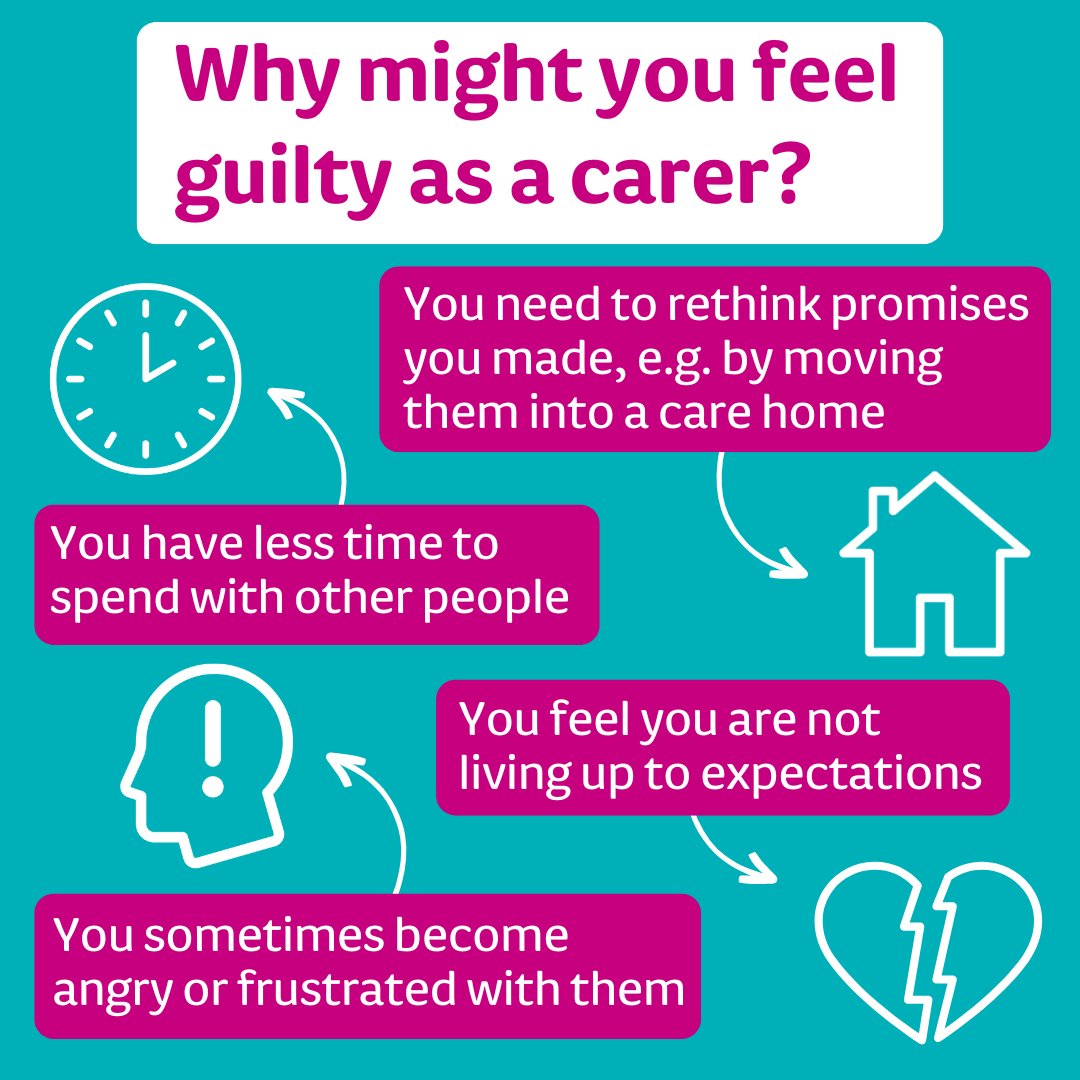 Feeling guilty? You're not alone. 💙 Caring for someone with #dementia can be extremely hard. You may feel guilty, even if you're trying your best. Have you experienced feelings of guilt as a carer for someone with dementia? Share your experiences in the comments. 👇