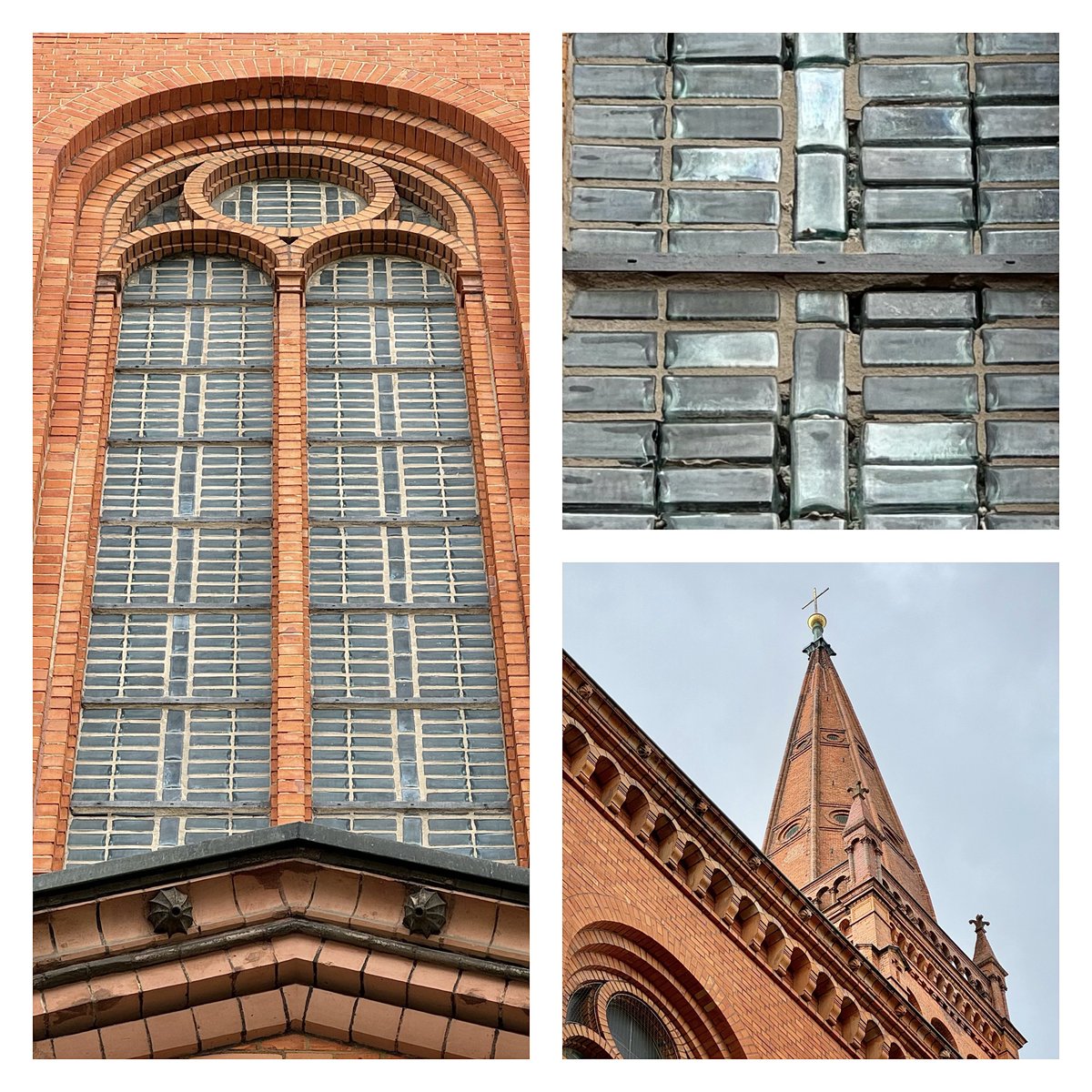 Even an agnostic cannot deny the Holy Spirit: Shortly after WW2 the windows of the Church of the Twelve Apostles at the southern end of Genthiner Str. (Berlin-Charlottenburg) were repaired by using rectangular gin bottles from a nearby factory! Some of these windows still exist.