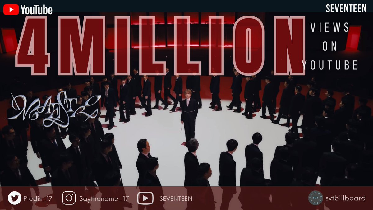 [#MAESTRO VIEWS UPDATE] Current Views: 4,105,385 ❤️‍🔥 🪄 Wow, 'Maestro' is now at 4M views! Amazing job, Carats. 👏 Let's keep up the incredible work and remember to follow the proper way of streaming ☺️ 🎥: youtu.be/ThI0pBAbFnk?si… #세븐틴 #SEVENTEEN @pledis_17