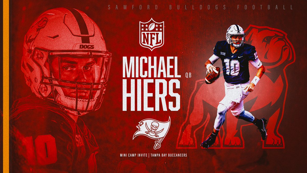 𝗠𝗶𝗻𝗶-𝗖𝗮𝗺𝗽 𝗜𝗻𝘃𝗶𝘁𝗲 ⛺️ @michaelhiers107 is heading to the @Buccaneers! #HatchAttack | #AllForSAMford