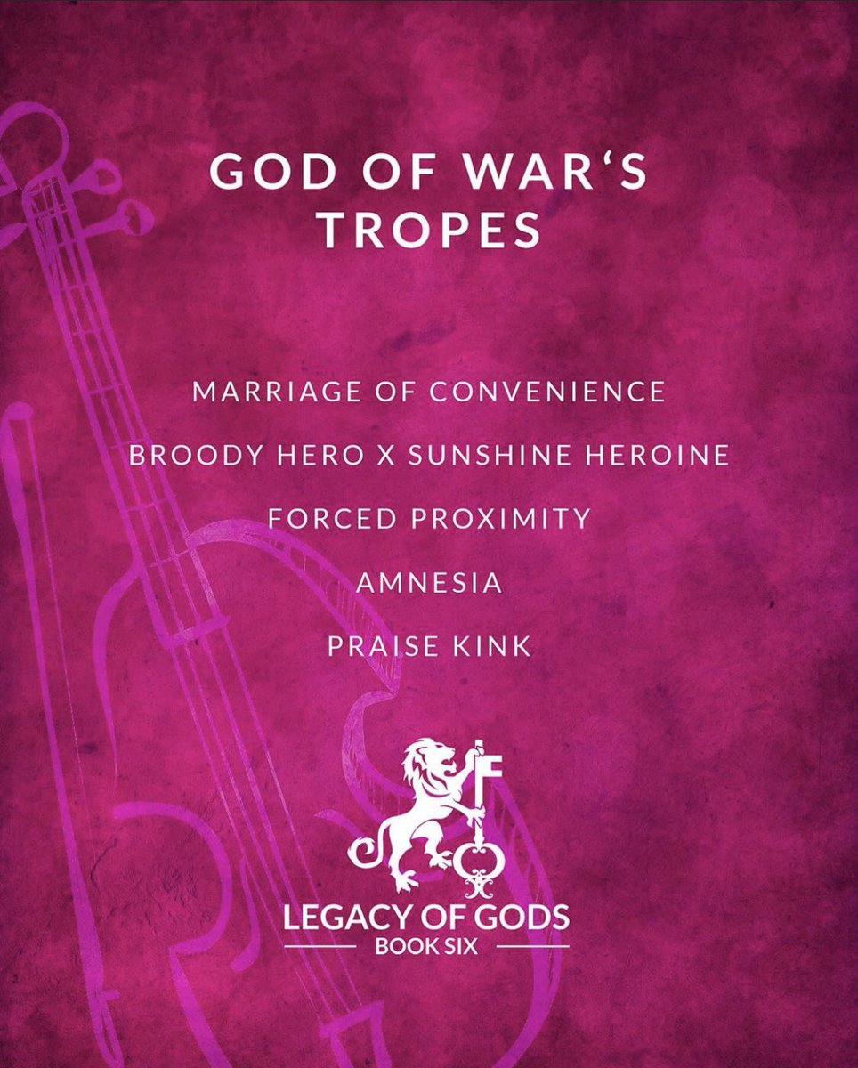 Tropos de #GodofWar !!!! 

🩷MATRIMONIO POR CONVENIENCIA

🩷HÉROE MELANCÓLICO X HEROÍNA SUNSHINE

🩷PROXIMIDAD FORZADA

🩷AMNESIA

🩷PRAISE KIK: Halagos durante el sexo