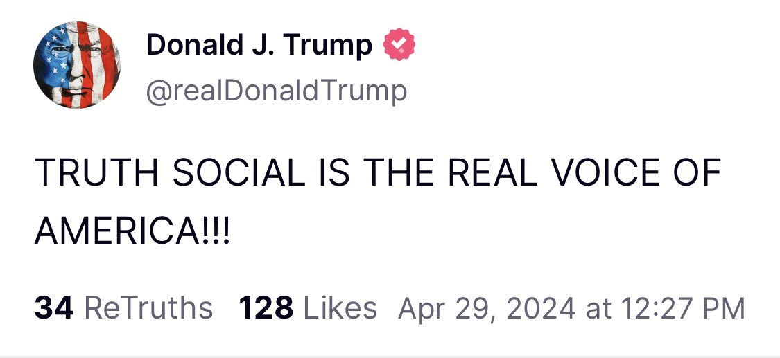 TRUTH SOCIAL IS PROPAGANDA DESIGNED TO PROP UP AND NORMALIZE THE ENDLESS LIES AND WHINY GRIEVANCES OF A DERANGED, ADDLED, CRIMINAL WHO IS A 77 YEAR OLD MAN-BABY HEADED TO PRISON. (there, it’s fixed now)