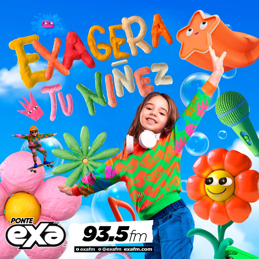 ExaIrapuato's tweet photo. En EXA FM 93.5 EXAGERAMOS TU NIÑEZ !! Feliz día del niño !! 🎈🥳👧🏻👦🏻 https://t.co/p09PoiWZ5y