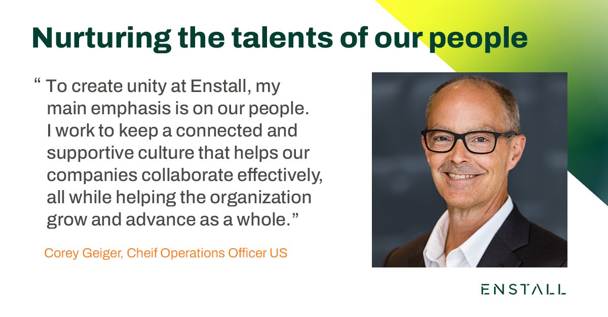 COO of Enstall US, Corey Geiger fosters a connected culture within the organization, promoting effective collaboration among companies, and facilitating growth and advancement. Enstall.com/brands

#enstall #solarsooner #solarracking #solarmounting #rooftopsolar #solar
