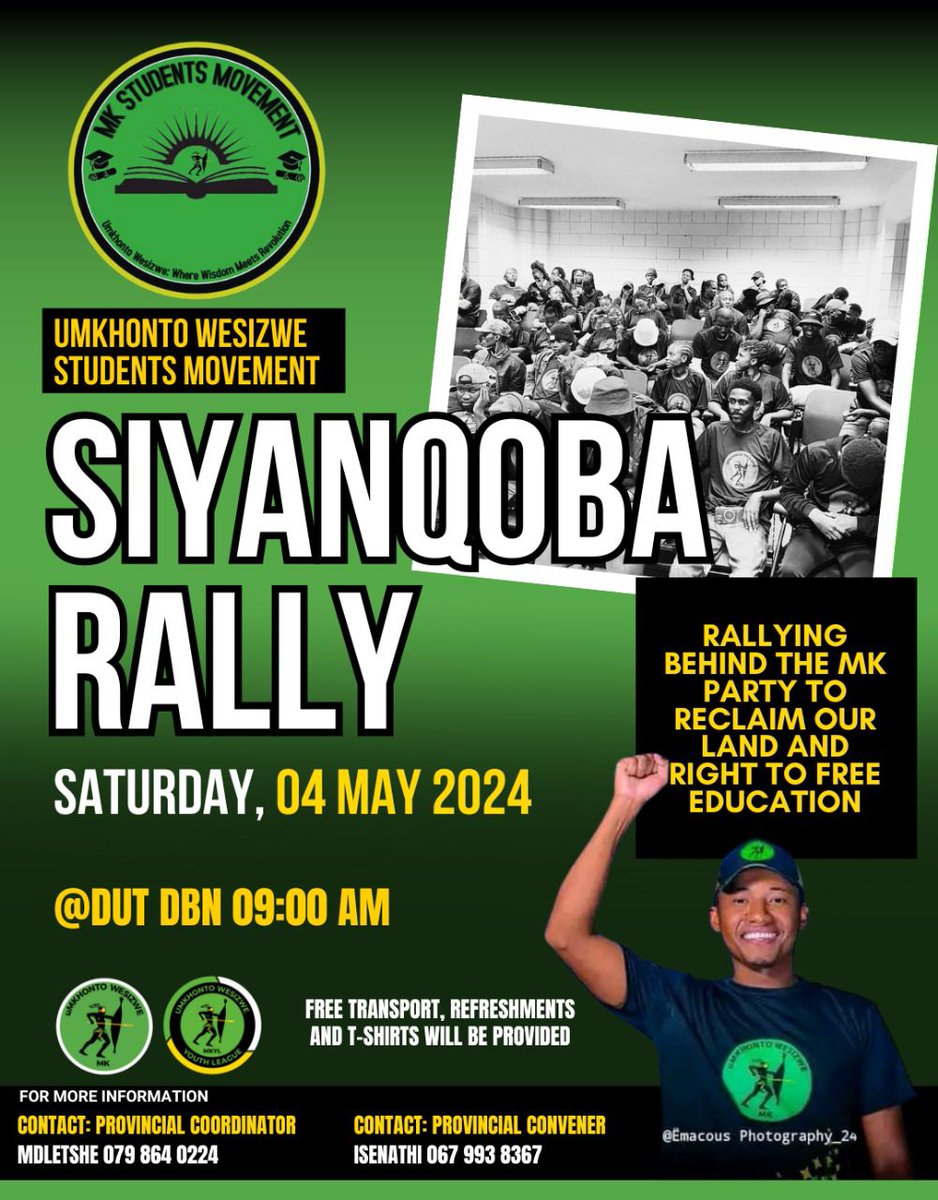 umkhonto wesizwe student movement, you're up! #VoteMK2024 🟢 ⚫