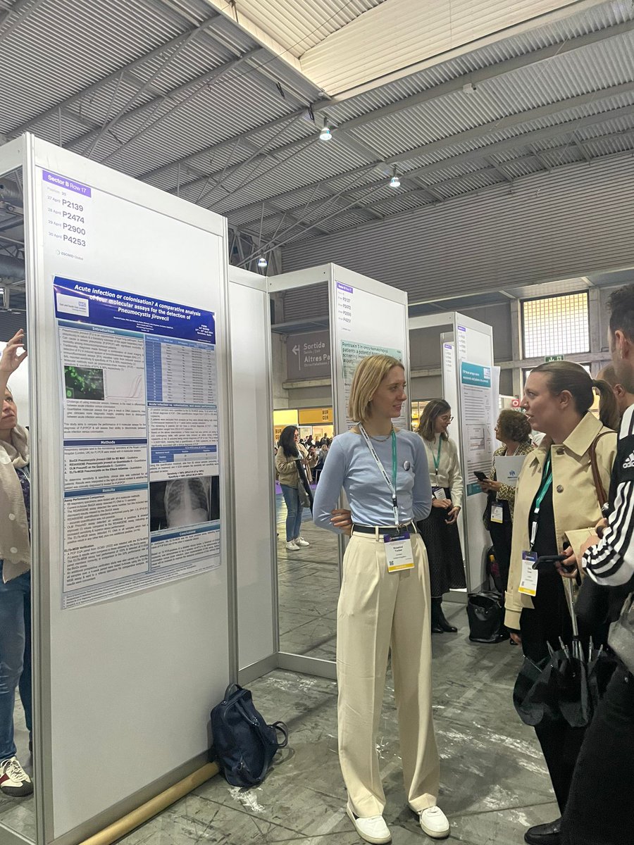 I had a great time telling colleagues about our study on the molecular diagnosis of Pneumocystis pneumonia today at #ESCMIDGlobal2024