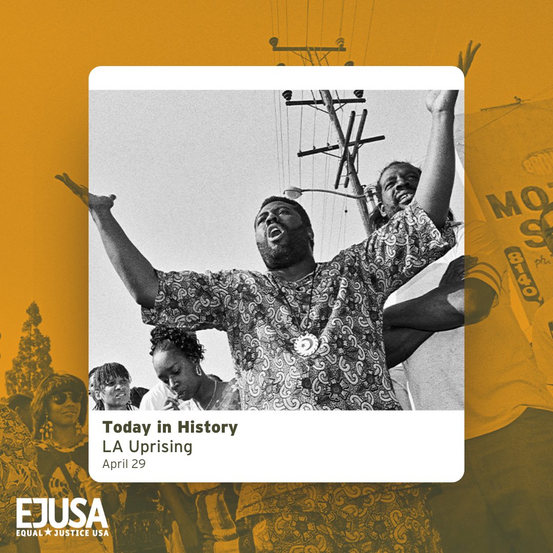 Today in history: April 29th, 1992, marks the start of the LA uprisings, sparked by the acquittal of officers involved in Rodney King's beating. The events brought attention to systemic injustices and police brutality.