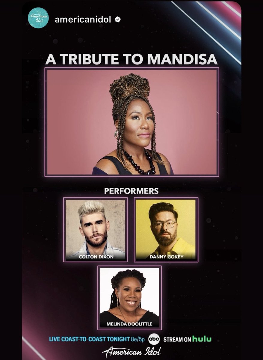 dannygokey's tweet image. Honored to be a part of this live tribute to @mandisaofficial on @AmericanIdol TONIGHT, Monday 4/29 @ 8pm EST, along with Idol friends @coltondixon &amp;amp; @mdoolittle … make plans to tune in!
#mandisa #AmericanIdol @ABCNetwork @hulu