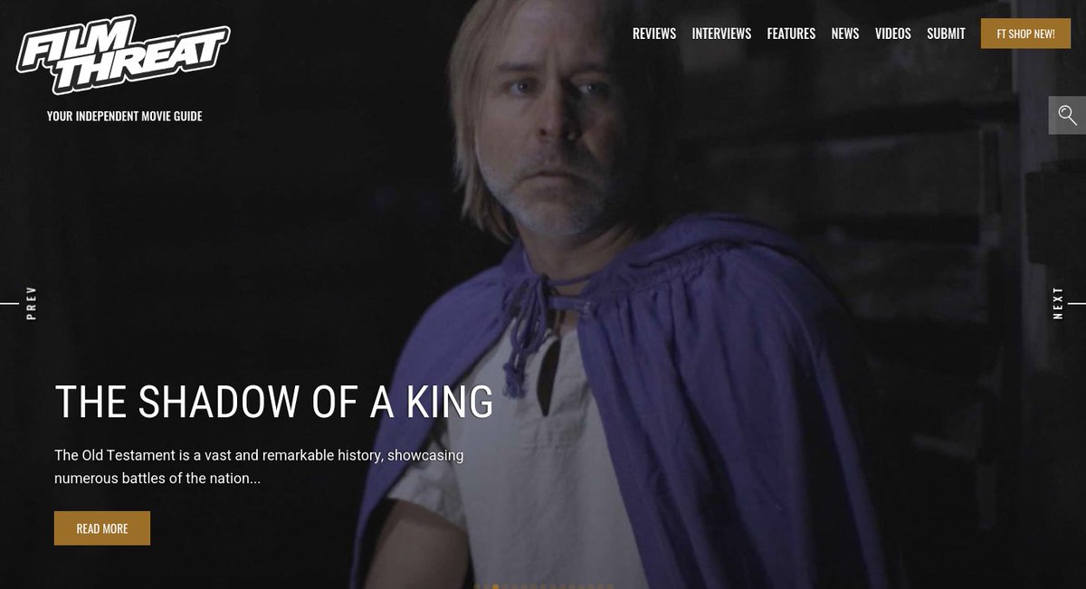 '…tell[s] the story of David as proof of concept in a gritty down-to-earth way.' The Shadow Of A King shows Alan Ng a more grounded Bible story. filmthreat.com/reviews/the-sh… #SupportIndieFilm #Drama #TheShadowOfAKing #Bible