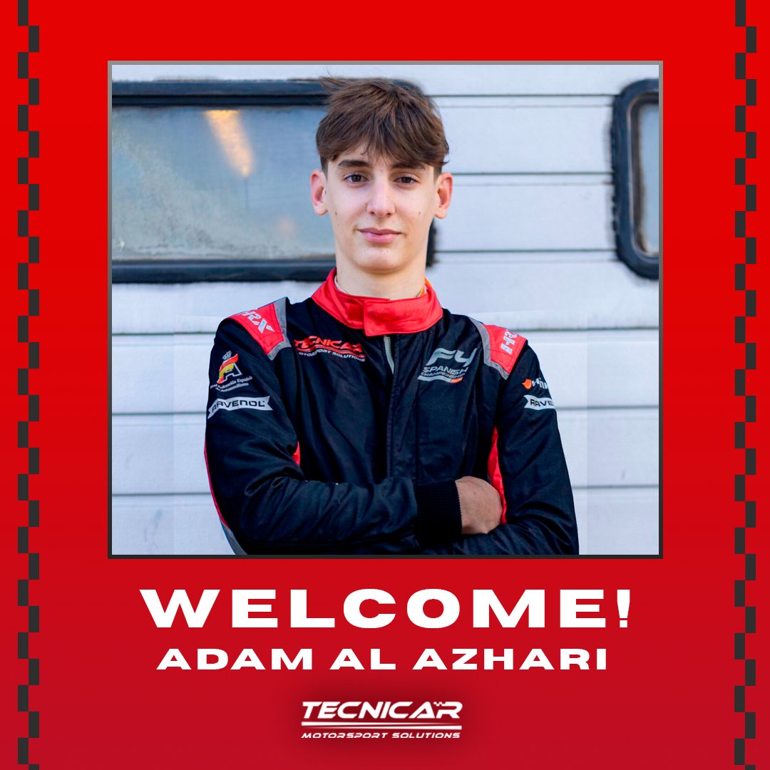 🚨DRIVER ANOUNCEMENT🚨

‼️Adam Al Azhari joins Tecnicar for 2024 Spanish Formula 4 season.

📸 @fr_network @vinyi_arnau96

#F4 #F4Spain #Formula4 #F4SpanishChampionship #racing #motorsport #f1 #roadtof1 #cars #car #raceday #weliveforracing