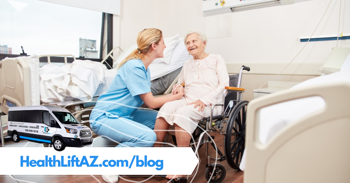 HealthLift offers safe and reliable wheelchair-friendly rides for medical appointments. Read on to learn more: bit.ly/40TbnNm  

#NEMT #Arizona #Phoenix #Tucson #MedicalTransportation #MedicalService #DoctorAppointment #WheelchairVan #Wheelchair #Stretcher #Bariatric