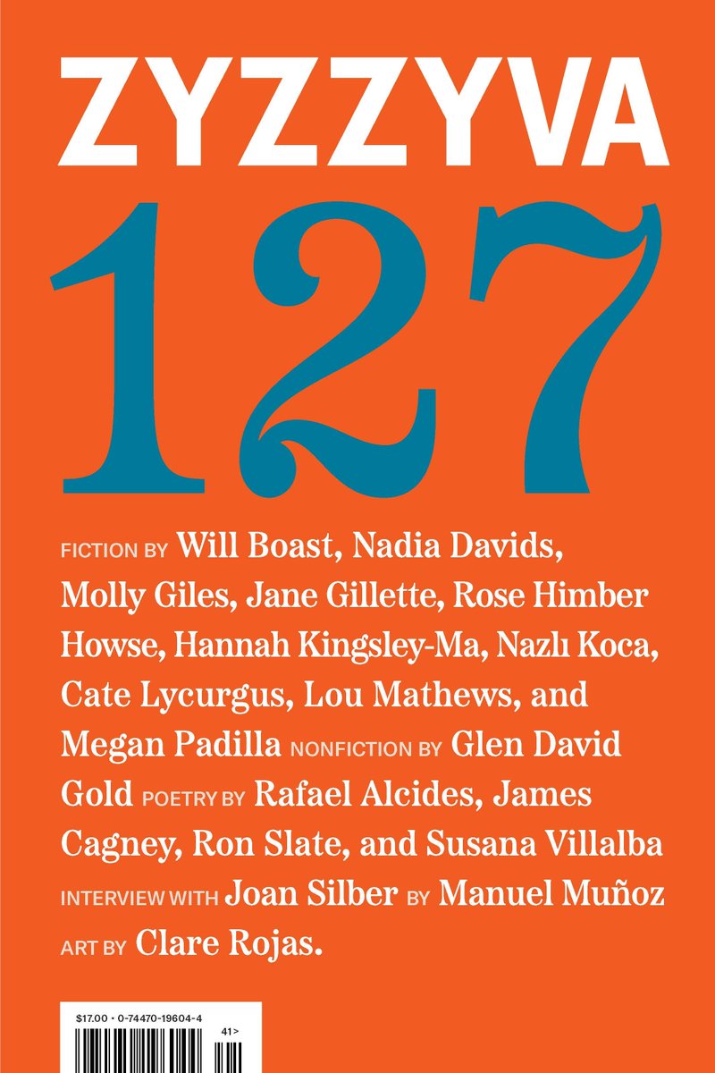 Our beloved, <a href="/WhitingAwards/">Whiting Awards</a>-winning <a href="/zyzzyvamag/">ZYZZYVA</a> has a new issue and a brand new look!

You can check out the redesign and sign-up to start receiving new issues here:
zyzzyva.org/product/zyzzyv…