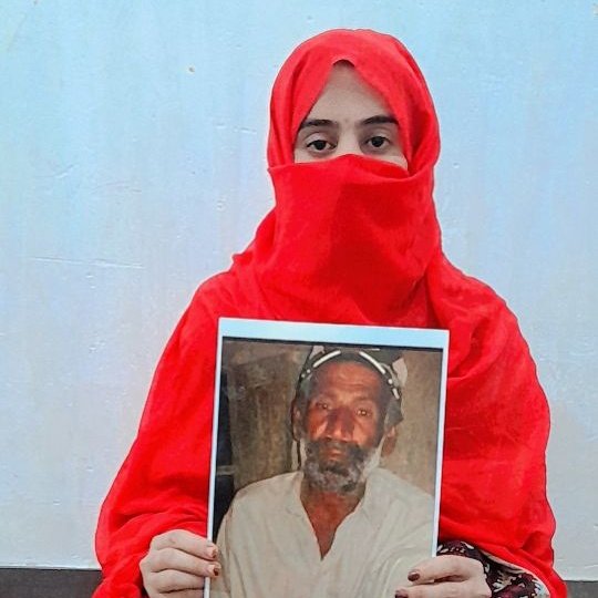 'In search of her father, who has been enforced disappeared for 11 years, she persists.'

#ReleaseJameelAhmad