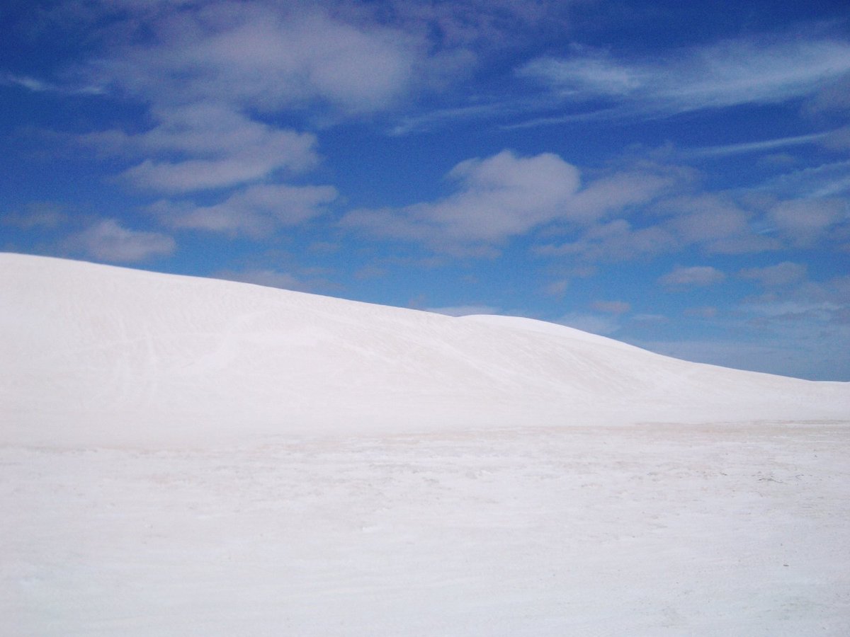 QP a photo of something white. White sand dune 🤍