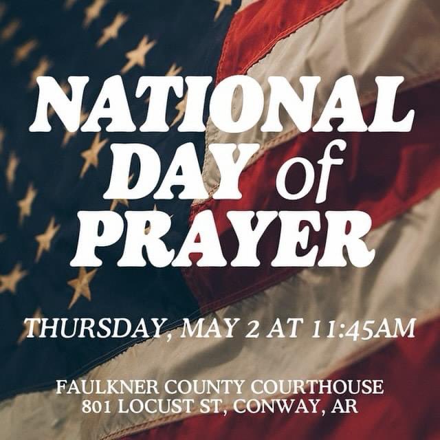 Another Day of Prayer. This time it’s national instead of just Arkansas. This event is in the [checks notes] Faulkner County Courthouse. Why do the Christofascists need so many days of prayer? Almost seems like it doesn’t work or something?