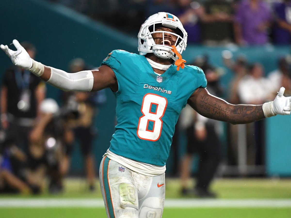 iamtylertnt's tweet photo. Patriots fans: “Drake Maye doesn’t have anyone to throw too”

CAP 🧢 he’ll have these dawgs to throw too #FinsUp https://t.co/OG6VXcpl4x
