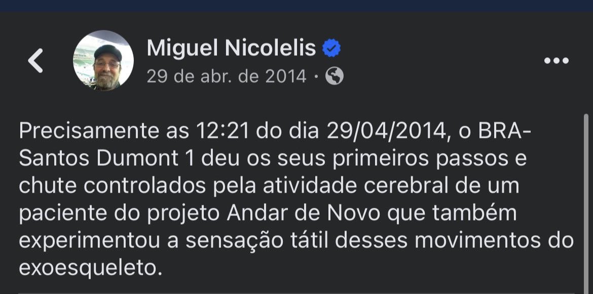 Graças ao @Vitor_Fabri acabo de relembrar este momento histórico para a ciência brasileira. Grazie mille companheiro! Foi realmente emocionante presenciar a primeira caminhada de um dos nossos pacientes usando o Santos Dumont I!