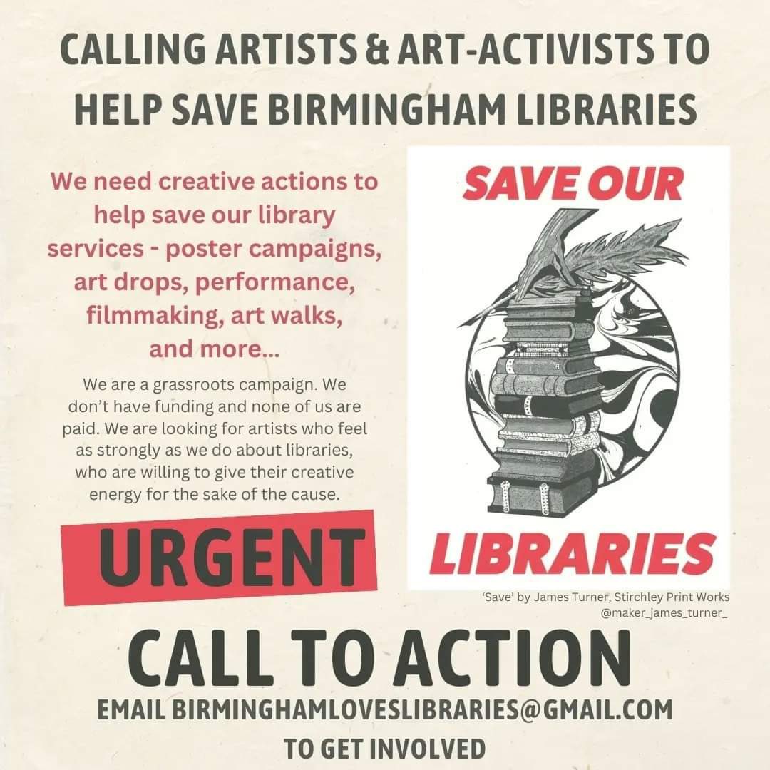Birmingham #SaveOurLibraries need your help! 👇