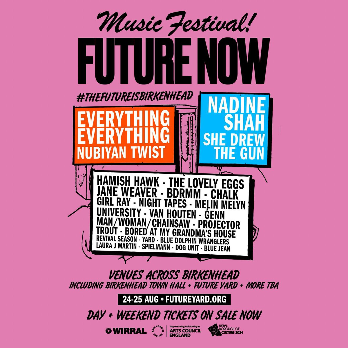 A very fine lineup indeed here 🛸 

See you in august Birkenhead 🧡