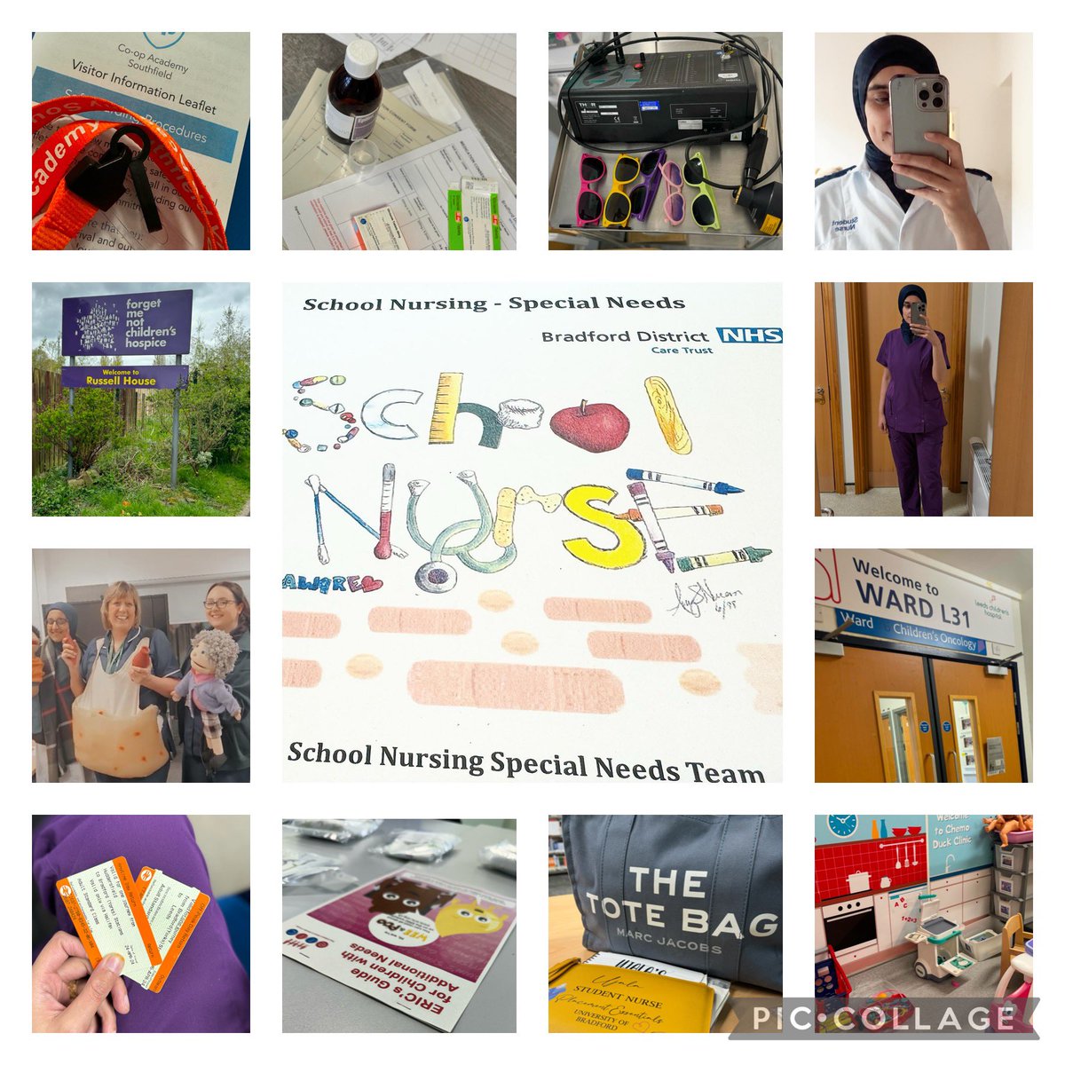 Placement 4 - 11 weeks (SNSN, Oncology/Heamatology, ward 12 - children’s surgical ward &amp; forget me not - children respite centre) 

📸 A #photodump of the last 11 weeks on placement 👩‍⚕️

11 weeks of growth &amp; learning 🌟

<a href="/UoB_Nursing/">Nursing at University of Bradford</a> <a href="/nmcnews/">Nursing and Midwifery Council</a> <a href="/CYPStNN/">CYP Student Nurse Network</a> 
#StudentNurse