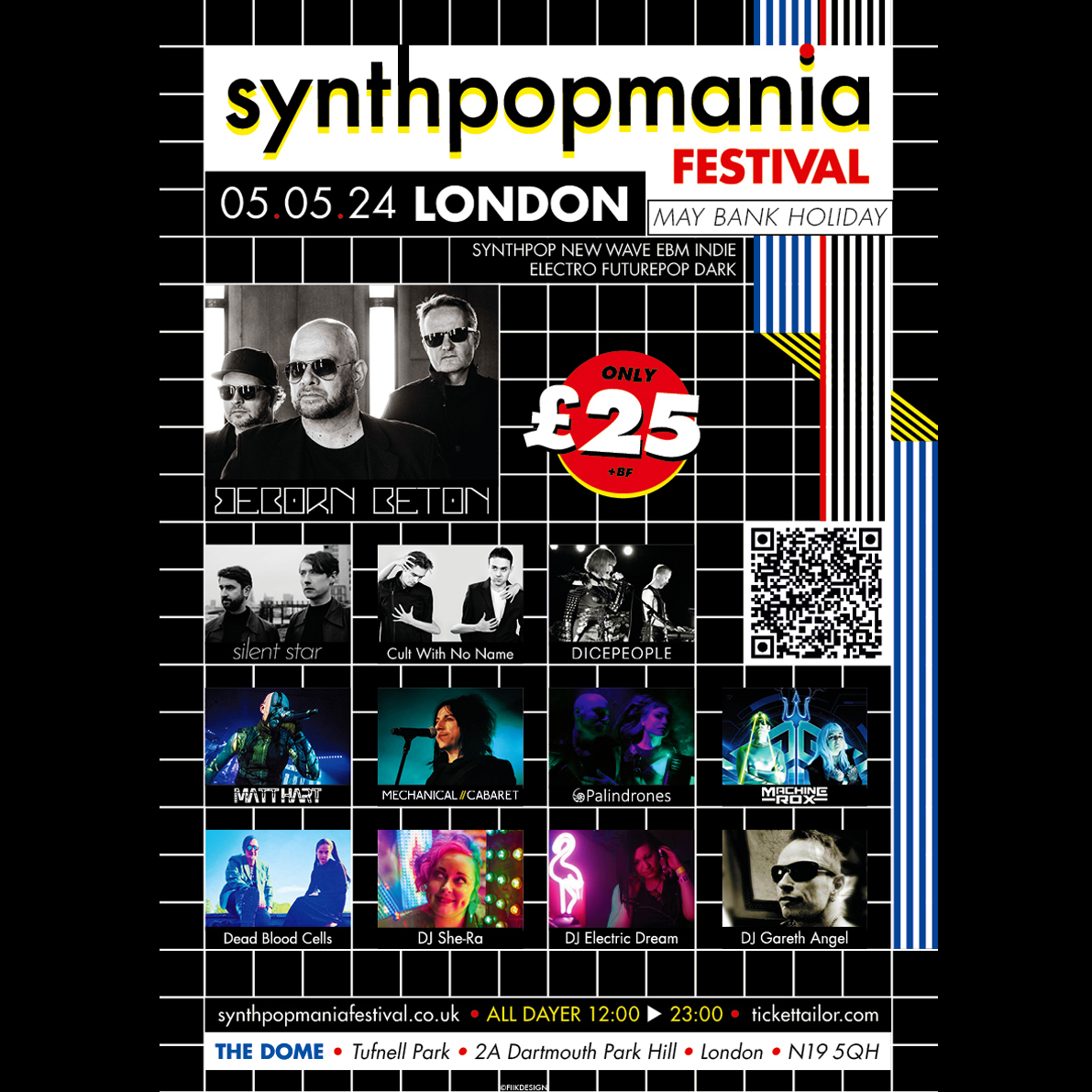 It's on! SynthpopMania this Sunday. Amazing lineup including Mechanical Cabaret, MATT HART, Palindrones, Cult With No Name, Dead Blood Cells, MACHINE ROX, Silent Star, &amp; of course Beborn Beton, plus DJs Electric Dream, Gareth Angel and Dj She-Ra.

Tickets: tickettailor.com/events/synthpo…