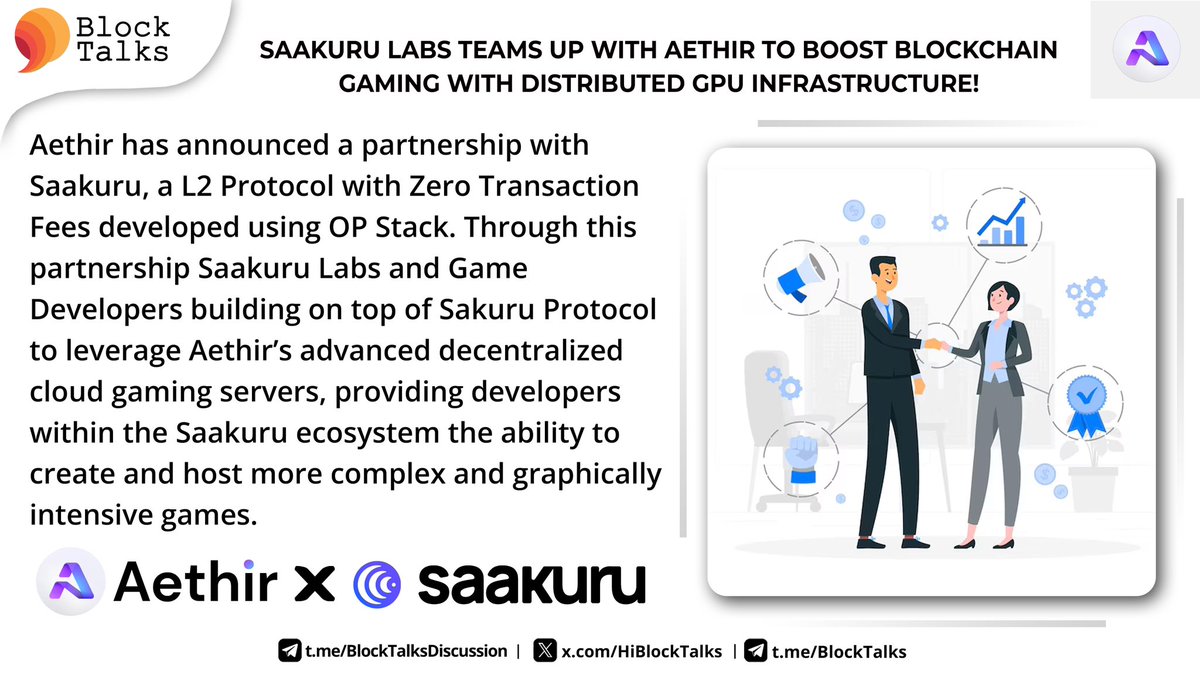 👉🏻 @saakuru_labs Teams Up with @AethirCloud to Boost Blockchain Gaming with Distributed GPU Infrastructure: medium.com/@saakuru/excit…