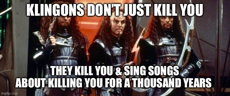 Recite the Book of the Dead in ancient Egyptian & it will prove you know ancient Egyptian. Do it in the original Klingon & it will prove a feat worthy of song & story.