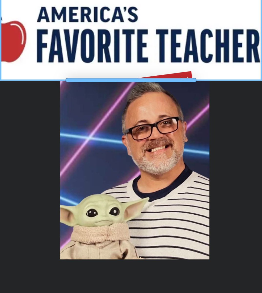 There’s a chance this could be my last school picture for a long time. If so, what a way to finish. There’s still time to vote in the #AmericasFavoriteTeacher contest! 

americasfavteacher.org/2024/toby-price