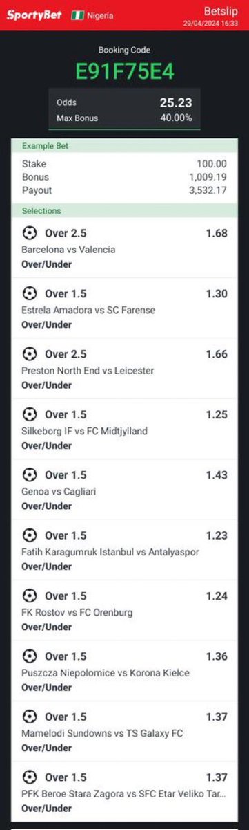 25 odds acca 🧉 ⚽

Sportybet ➡️ E91F75E4

Stake wisely 🍀🤞