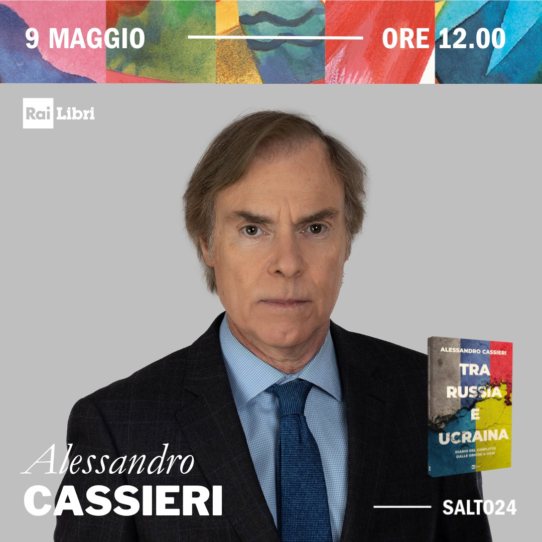 RaiLibri al @SalonedelLibro Alessandro Cassieri presenta “𝐓𝐫𝐚 𝐑𝐮𝐬𝐬𝐢𝐚 𝐞 𝐔𝐜𝐫𝐚𝐢𝐧𝐚 | 𝐃𝐢𝐚𝐫𝐢𝐨 𝐝𝐞𝐥 𝐜𝐨𝐧𝐟𝐥𝐢𝐭𝐭𝐨 𝐝𝐚𝐥𝐥𝐞 𝐨𝐫𝐢𝐠𝐢𝐧𝐢 𝐚 𝐨𝐠𝐠𝐢” 📣 9 maggio ore 12.00 ⏰ Palco Rai 🎤 Con Alessandro Cassieri, @mfrittella, Donald Sassoon #SalTo24