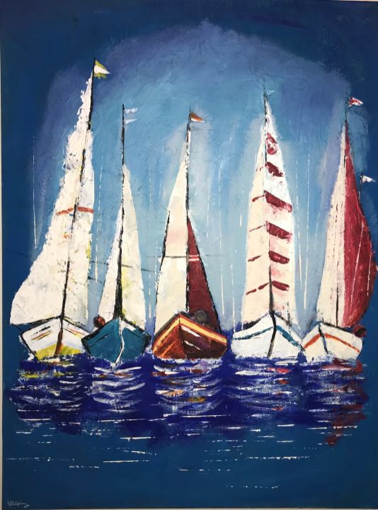 Art of the Day: 'SailsUp - big canvas'. Buy at: ArtPal.com/vrg122?i=25838…