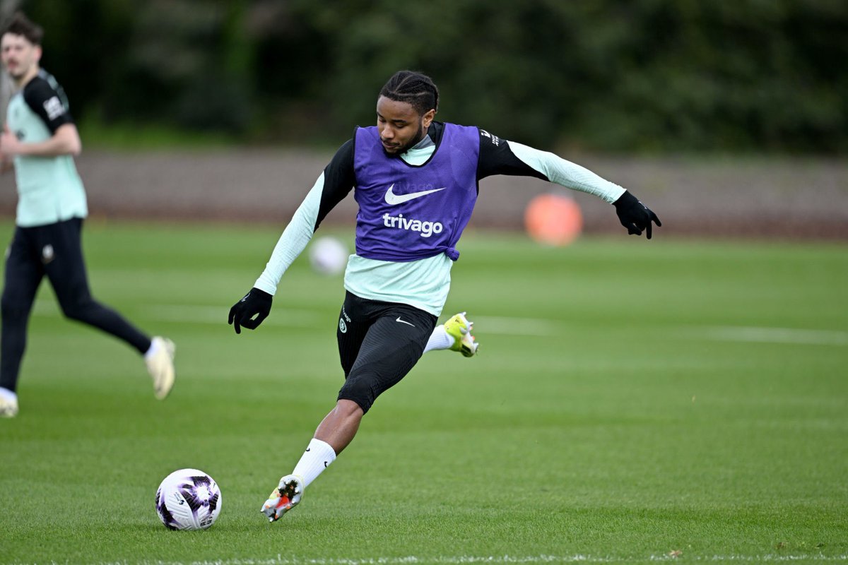 Christopher Nkunku in training today. 

He could be back this weekend 🥹