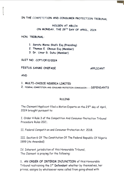 Competition and Consumer Protection Tribunal tweet media