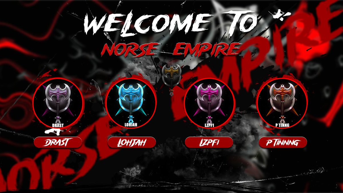 Join us in welcoming our 4 new editions to our old gen side

👤🎮 - @cooldrast
👤🎮 - @LOHJAHH
👤🎮 - @lzpf1
👤🎮 - @PTinng 

👤🎨 - @PaddeG_Dzn 

#NorseTakeOver #NorseFamily