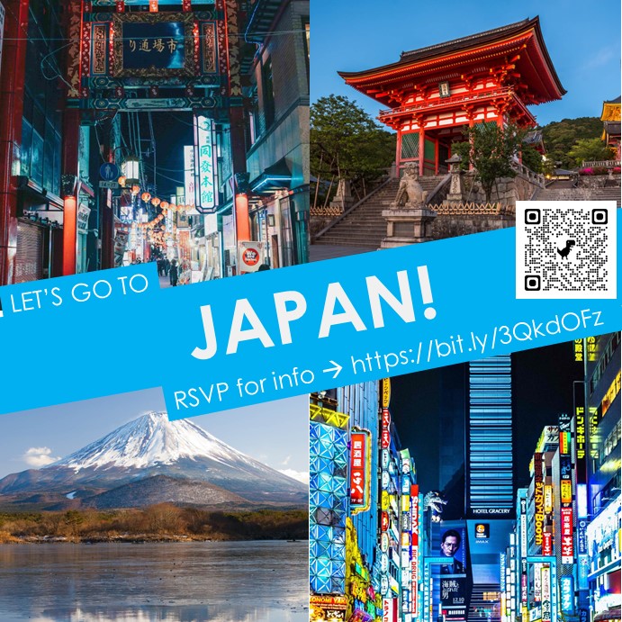 Discover Japan 2026: Your Gateway to Culture, Tradition, & Innovation! All current SF students in grades 7-10 are welcome to join us for an Informational Meeting on May 16! #SFLionPride