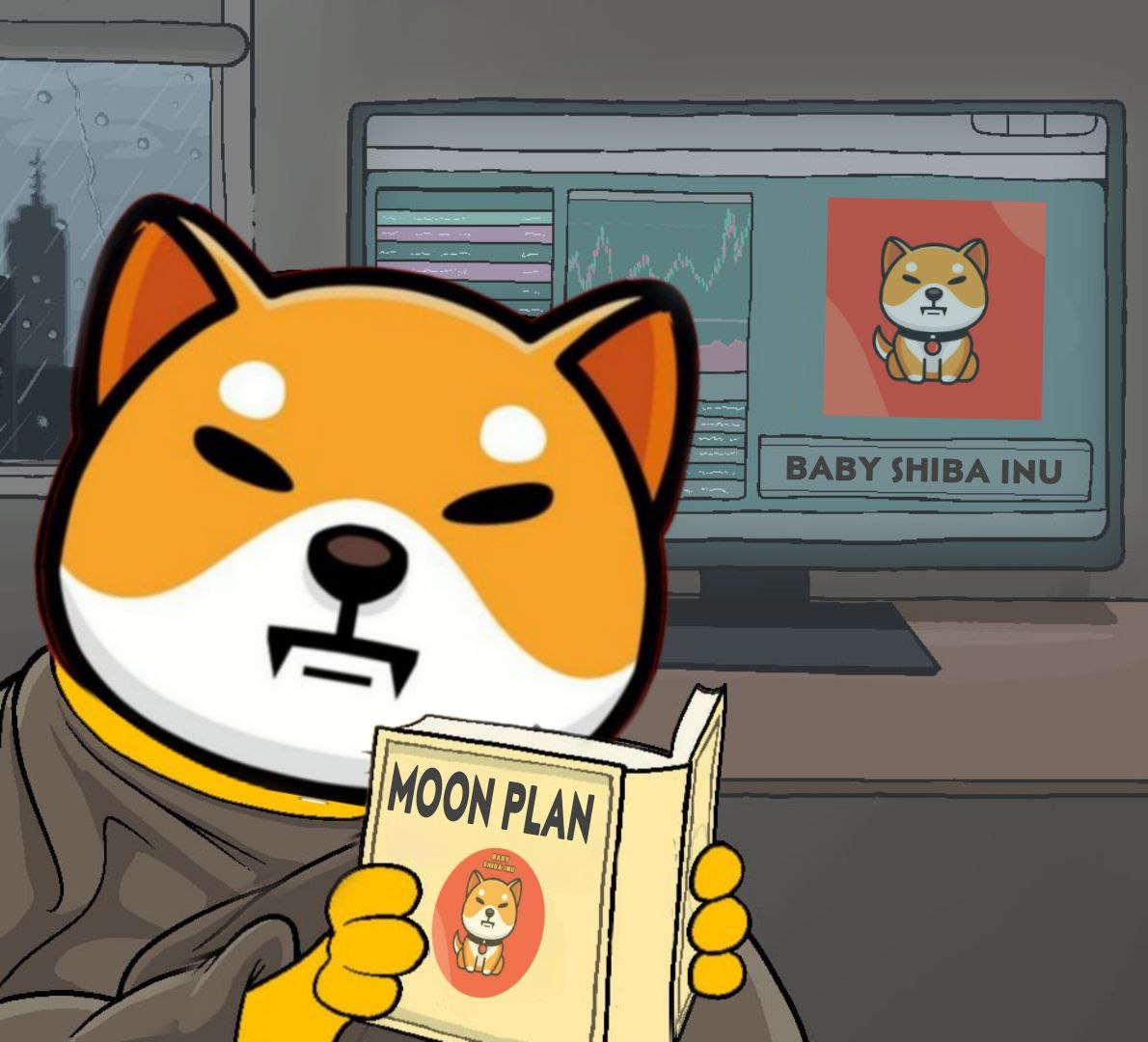 #Babyshib is starting the new week in high spirits. 

A plan that will take the proud offspring of #Shib to where it truly belongs is brewing... 🐕