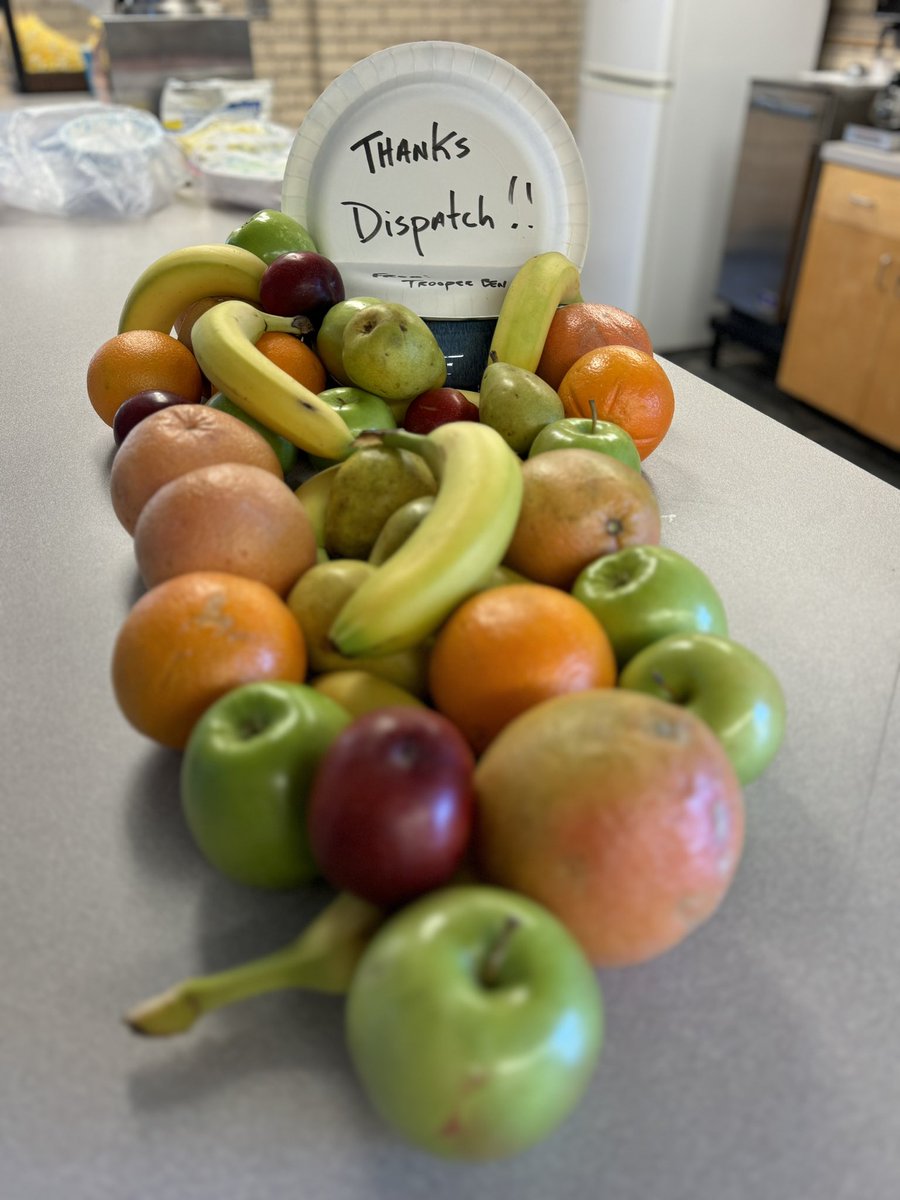 It’s important to thank others unexpectedly. For me, that’s today 😊 Thanks for all you do @KHPDispatch, I hope you enjoyed the fruit.