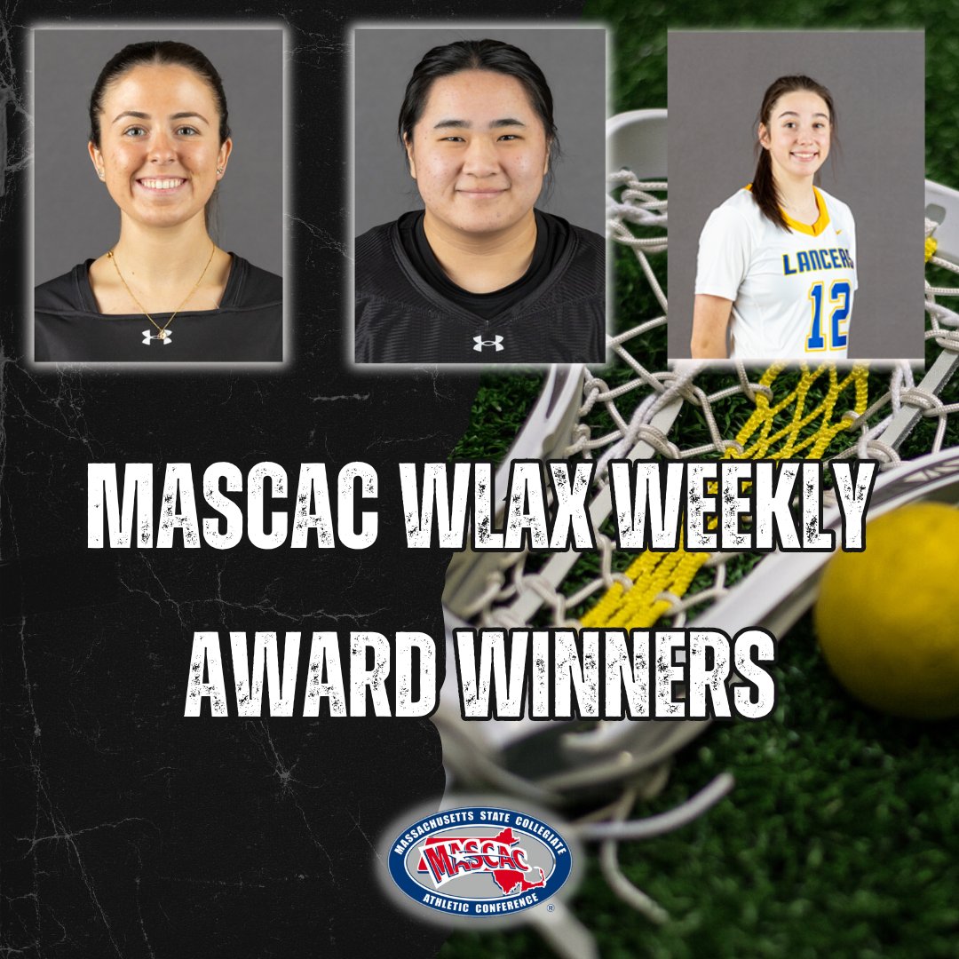 .@fsurams duo of Hannah Guerin and Isabella DiMare along with Madigan Kelley of @WSULancers take home the #MASCAC Women's Lacrosse Offensive Player, Defensive Player and Rookie of the Week honors after winning league games last week. mascac.prestosports.com/sports/wlax/20… #d3wlax #MASCACpride